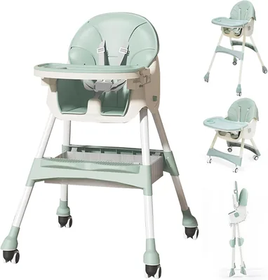 4 in 1 Convertible Baby High Chair - Foldable & Safe