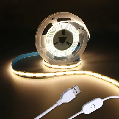 YUHUF Strip Lights 5V USB 3m Touch Dimming 3000K Warm White Best Deal