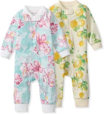 Burt's Bees Baby Boys' Sleep & Play PJs, Organic Cotton Romper, Best Deal