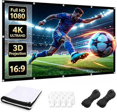 100 Inch Anti-Wrinkle 4K Projector Screen Best Deal