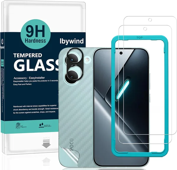 Ibywind for Xiaomi Poco X8 Pro/Xiaomi Redmi Turbo 5 5G Screen Protector,2-Pack