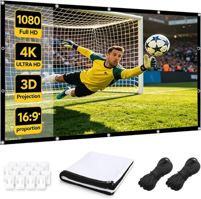 100 Inch Foldable Projector Screen - Best Deal