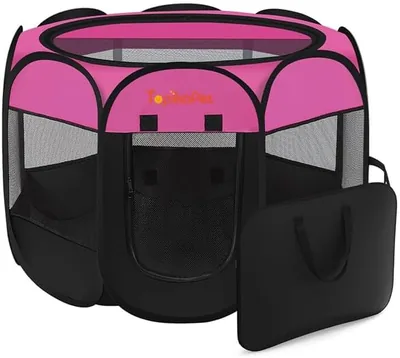 Topika Portable Pet Playpen for Dogs & Cats with Bag - Best Deal