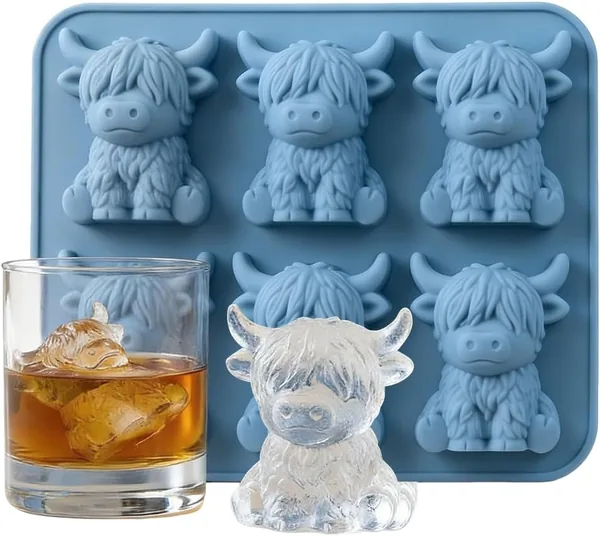 Mini foremka do lodu w kształcie krowy, silikonowa forma 3D, najlepsza oferta