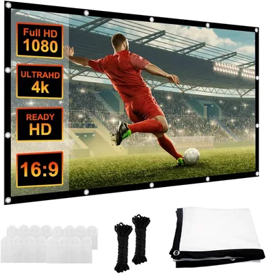 DASIAUTOEM 100 Inch HD 4K Foldable Projector Screen Best Deal