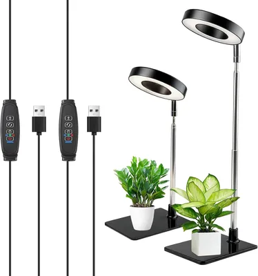 Inomhusväxlingsklyrming med 48 LED-lampor, Fullspektr med uttakbar grund och höjningsreglerbar halyring, 3 färgesättningar och 10 dimmbara stäcken