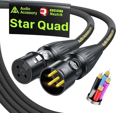 AA AUDIO ACCESSORY Star Quad Studio XLR Cable 34% Off