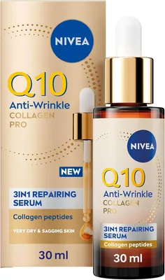 NIVEA Q10 Collagen Pro Serum 30ml - Anti Wrinkle Boost, 4 Week Results