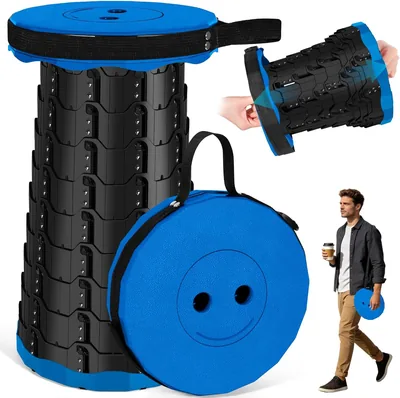 Sedia pieghevole NXPZ, Sedia telescopica da campeggio leggera, Regolabile in altezza, Ideale per Campeggio, Giardino, Escursionismo - 5% di sconto