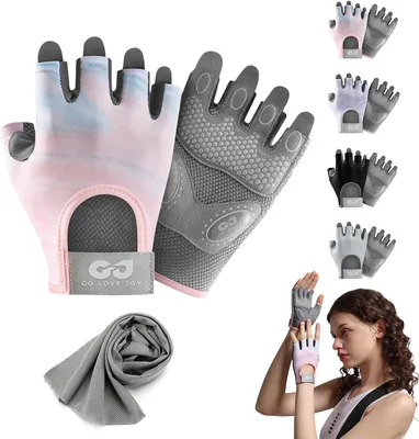 Guantes de Gym NEWKIBOU con Muñequeras, Antideslizantes y Transpirables, para Hombre y Mujer (60% Off)