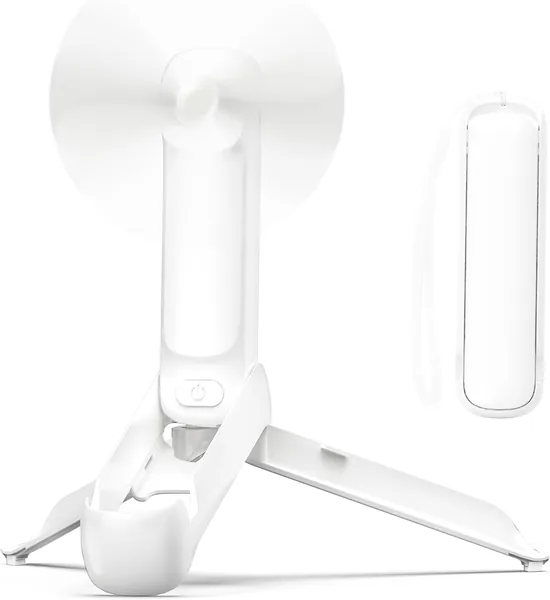 WOWDSGN Mini Handheld Fan 3-in-1, Reise-Handventilator mit Licht, wiederaufladbar 2000 mAh