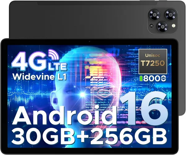 Tab G6 Android 16 Tablet 11 Inch, 30GB+256GB/2TB