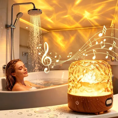 Shower Light Speaker 10% Off Walnut Projector