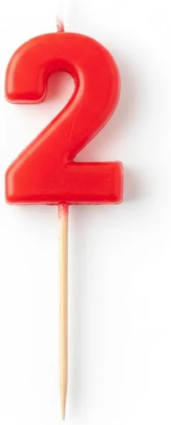 Long Lasting Birthday Candle, Stable Flame (Red 2)