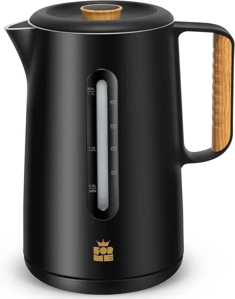 ForMe Stainless Steel Kettle 1.7 L with Removable Lid, Water Level Mark