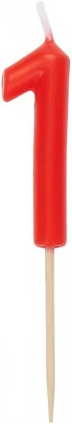Long Lasting Birthday Candle, Stable Flame (Red 1)
