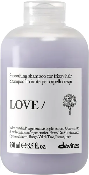 Shampoo Lisante Davines LOVE - Per Capelli Ribellosi - Azione Anti-Frizz e Lucentezza - 250 ml