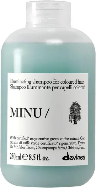 Shampoo Davines MINU - Shampone Illuminante e Protettivo per Capelli Colorati - 250 ml