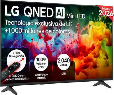 LG 50QNED70B6C - Televisor Smart AI MiniLED No Reflejos 4K de 50 Pulgadas, 2026. ¡Mejor Oferta!