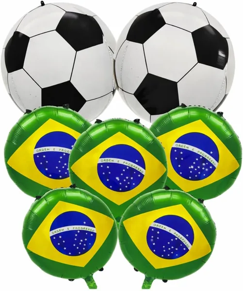 Kit Bal es Brasil Futebol 7 Pe as 18