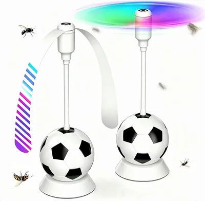Fly Repellent Tischventilator mit Haken, Softstop, Tragbarer Insektenfan & Fliegenabwehr, Effektiver Schutz gegen Fliegen, Mos