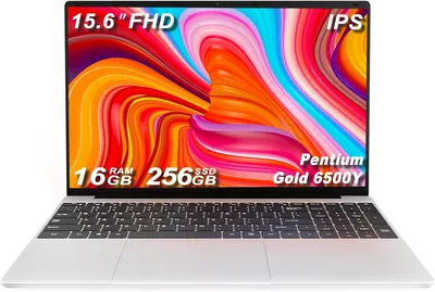 15.6 Inch Backlit Keyboard Laptop, DDR3 16GB SSD 256GB, Celeron 6500Y Processor (Up to 3.4GHz), with