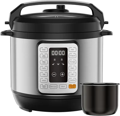 DUMOS 16-in-1 Electric Pressure Cooker, 6QT Programmable Multi Cooker with 12 One-Touch Presets, Sou
