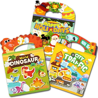 Reusable Sticker Books 3 Pack Toddler - Best Deal