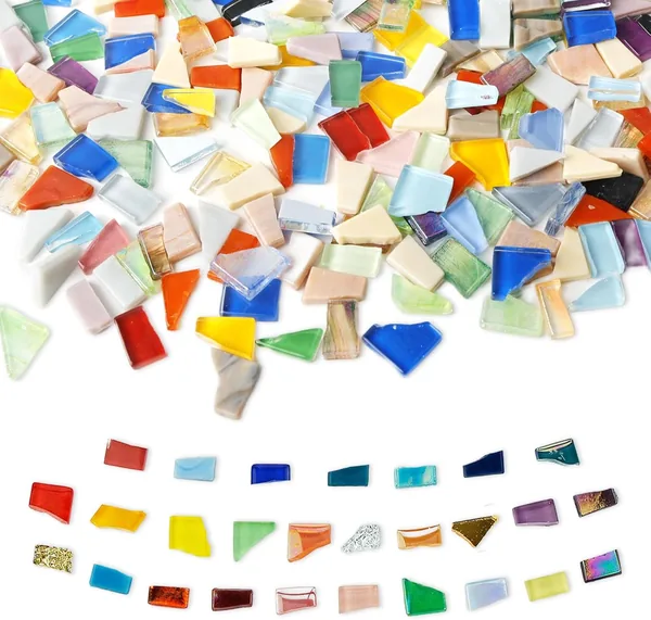 1kg Mosaik Glasfliesen Glas Mosaikfliesen Glas Mosaiksteine zum Basteln Unregelm âig handgeschnitten mit unbehandelten Kanten Kristallglas Mosaikst cke Glasfliese f r Mosaikdekorat