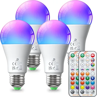 Ampoule LED DUSKTEC Color Change 12W (égale 100W) E27 A60 avec Télécommande, Mémoire et Timer - Meilleures Affaires
