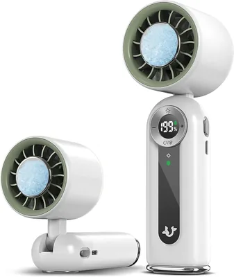 Ventilatore Portatile DmTown Mini con Display LED e Luce Notturna, Pieghevole Perfetto per Scrivania, Ufficio e Camera da Letto (27% di Sconto)