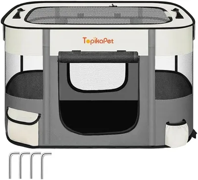 Topika Foldable Pet Tent Playpen - Best Deal