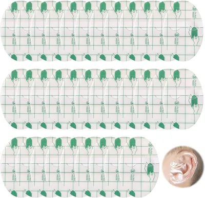 MNYXIS 120 Pezzi Protezioni per Orecchie da Nuoto, Plastri Acqueo e Dispositivi Usa e Getta per Neonati