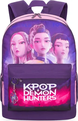 Bagage à dos Huntrix Kpop pour filles - Sangle d'épaule ajustable - Sac scolaire, de voyage ou sportif