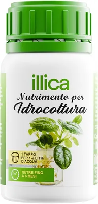 Illica Fertilizzante Idroponico 100 ml - Nutrimento Efficiente per Piante Indoor, Verde e Succulente