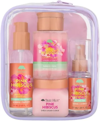 Tree Hut Pink Hibiscus Shower Set 35% Off