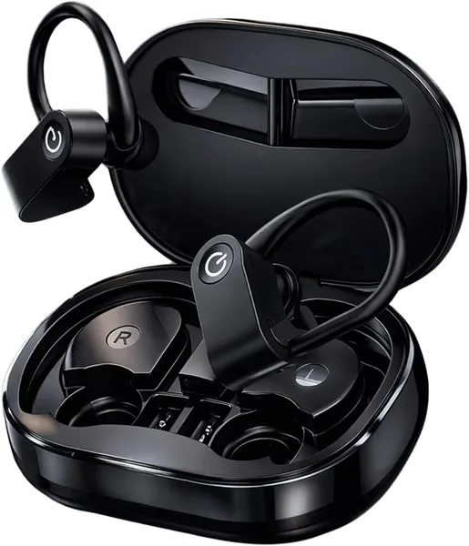Fone de Ouvido Bluetooth Esportivo TWS com Estojo de Carregamento - Oferta Imperdível! 14% de Desconto