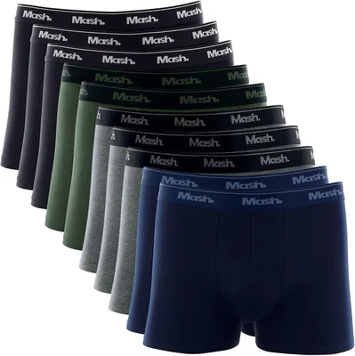 Kit 10 Cujas Mash Masculina Boxer Algodão Macio Respirável Cós Elástico 35mm Cavalo Alongado - Melhor Preço