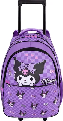Zaino Scuola Hello Kitty Kuromi 2 in 1 con Ruote e Manico Estensibile, 25L - Best Deal