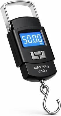 Balança Digital Portátil de Mão 50kg com Visor LCD Grande e Alça Reforçada - Melhor Preço