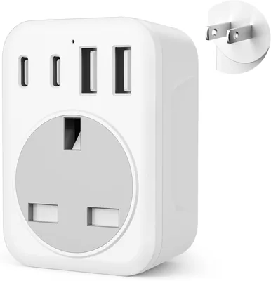 5 in 1 UK to Japan Plug Adapter