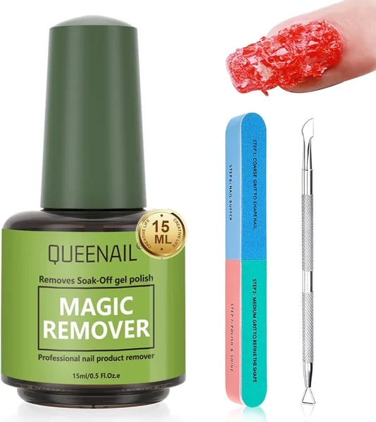 Quitaesmalte Gel 15 ml para Uñas Semipermanentes - Retirador de Esmalte en Casa