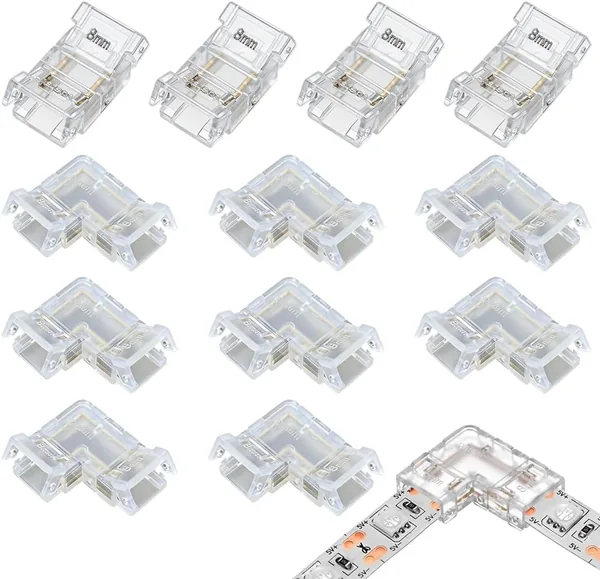 MOLZINY 12 Pieces Strip Connectors
