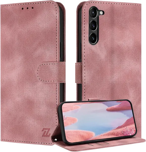 ZONNAVI Fall för Samsung Galaxy S23, [RFID-blockering] Leder Flip Välfärdig Fall med Kartföljare, Shockproof Välfärdig Fall - Best Price
