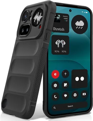 Étui BonYonka Nothing Phone 4A Pro en silicone liquide avec protection anti-rayures et pour caméra, Noir - Meilleur Prix