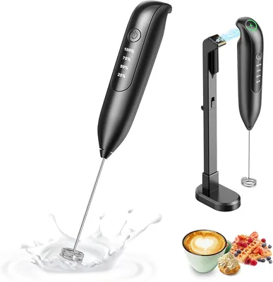 Handheld Milk Frother - Magnetic Charging & 2 Speeds Best Deal