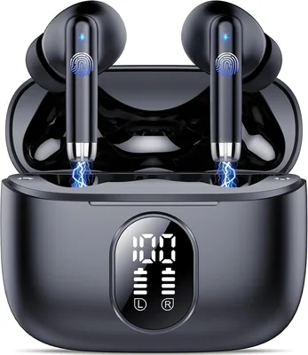 QQX Bluetooth Écouteurs, 2026 Nouveaux Écouteurs Sans Fil Bluetooth 5.4 avec Son Stéréo HiFi, 40h d'Autonomie - Réduction de Bruit ENC
