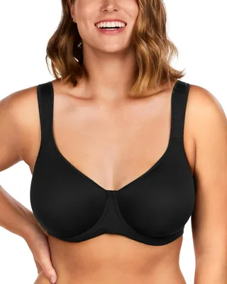 HSIA Bras for Women Minimizer Full Coverage, Plus Size T-Shirt Unlined Underwire Smooth Bra, Seamless Cups Joan Ultimate Soft