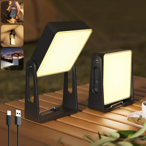 PopoIron 2 Pack Portable LED Camping Lantern