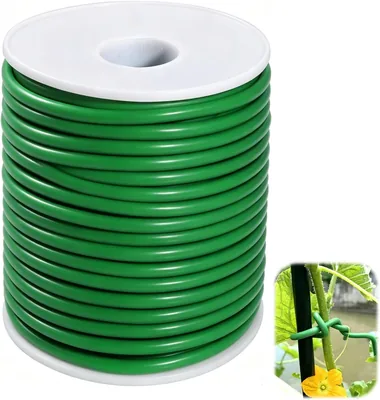 20m 3.5mm Plant Ties, Green Garden Twist Wire - Best Deal